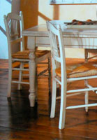 Table allungabile laterale 160x85  con sedie 347 rustico